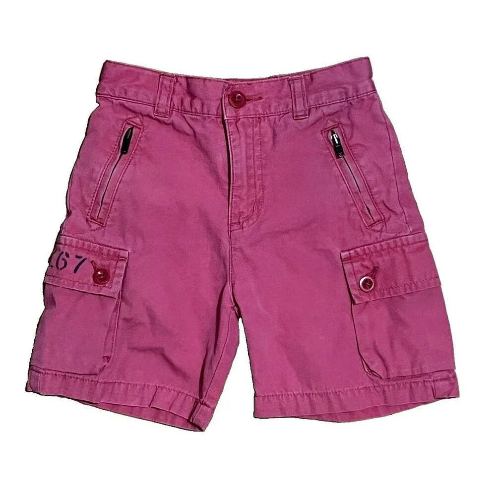 Ralph Lauren Polo Jeans Company Salmon Cargo Shorts Toddler Boys 2T